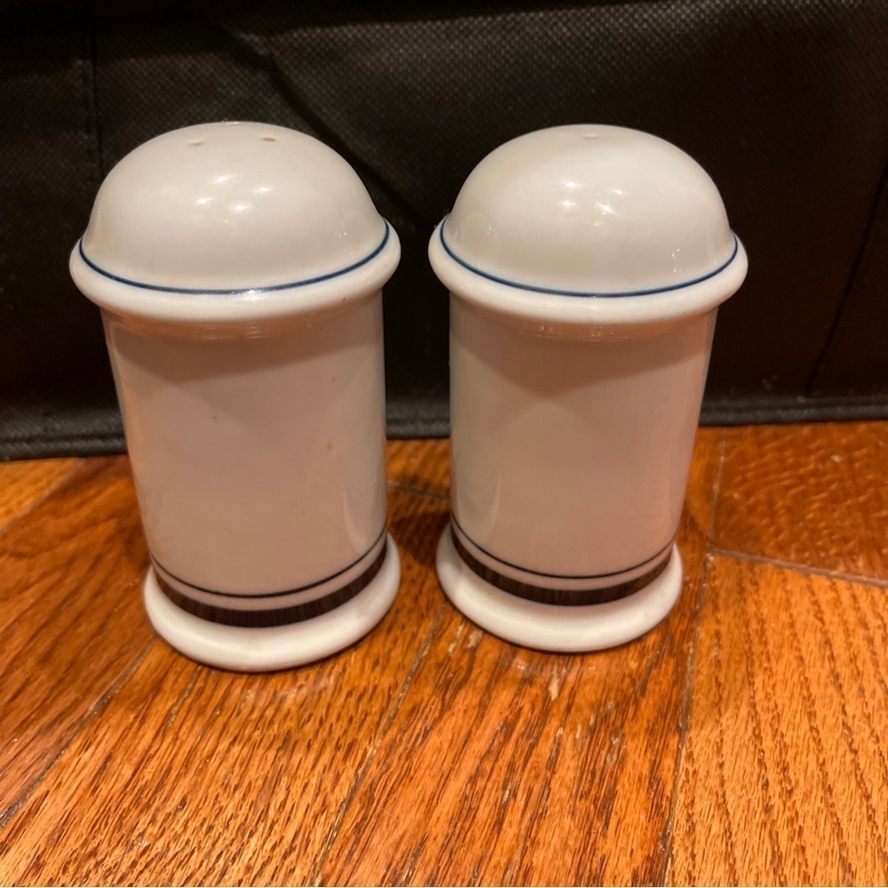Vintage DANSK Salt And Pepper Shaker blue and white Christianshavn Portugal